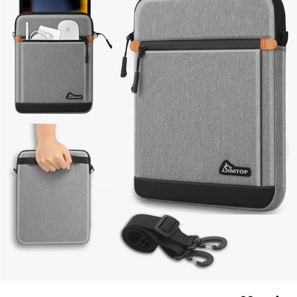 Gray and Black Tablet or IPad  Bag with Versatile Design - Picture 5 of 5